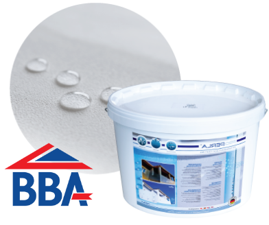 ProPERLA Facade Coating product and BBA certification graphic